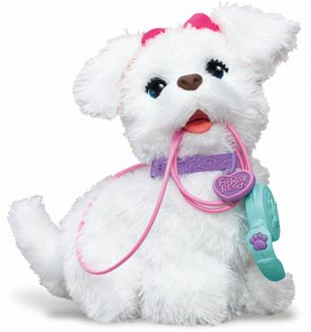 white robot dog toy