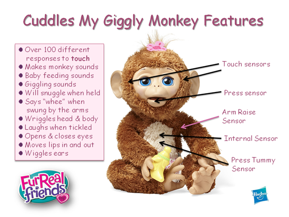 Cuddles My Giggly Monkey Features