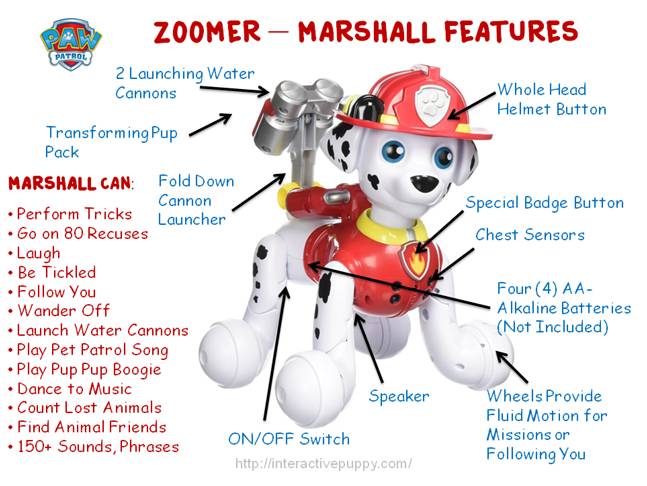 battery operated marshall paw patrol